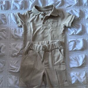 Calvin Klein Boy Tan Outfit Size 18 Months